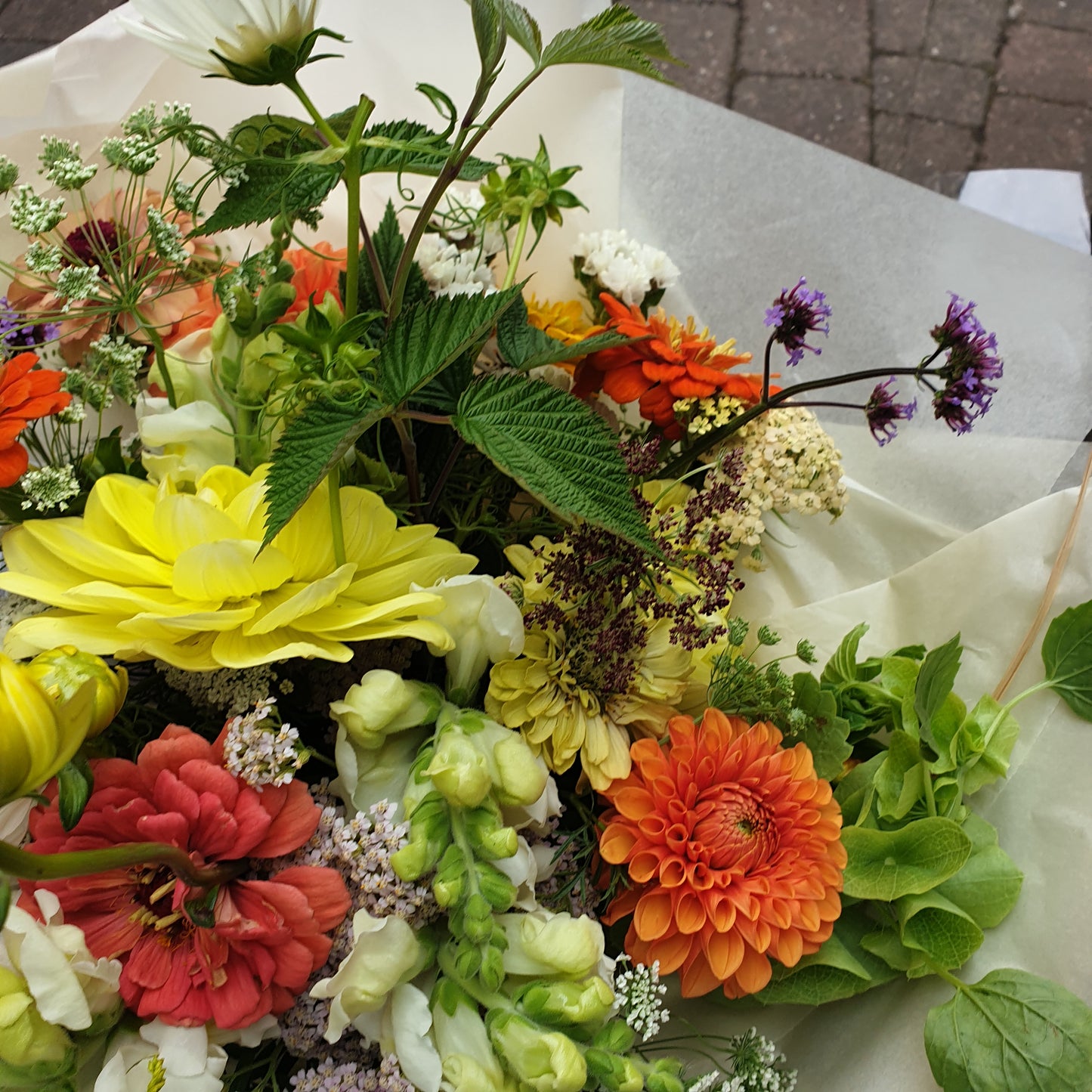 Fresh flower bunches
