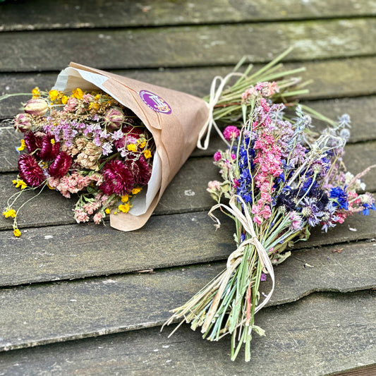 Dried flower bunches