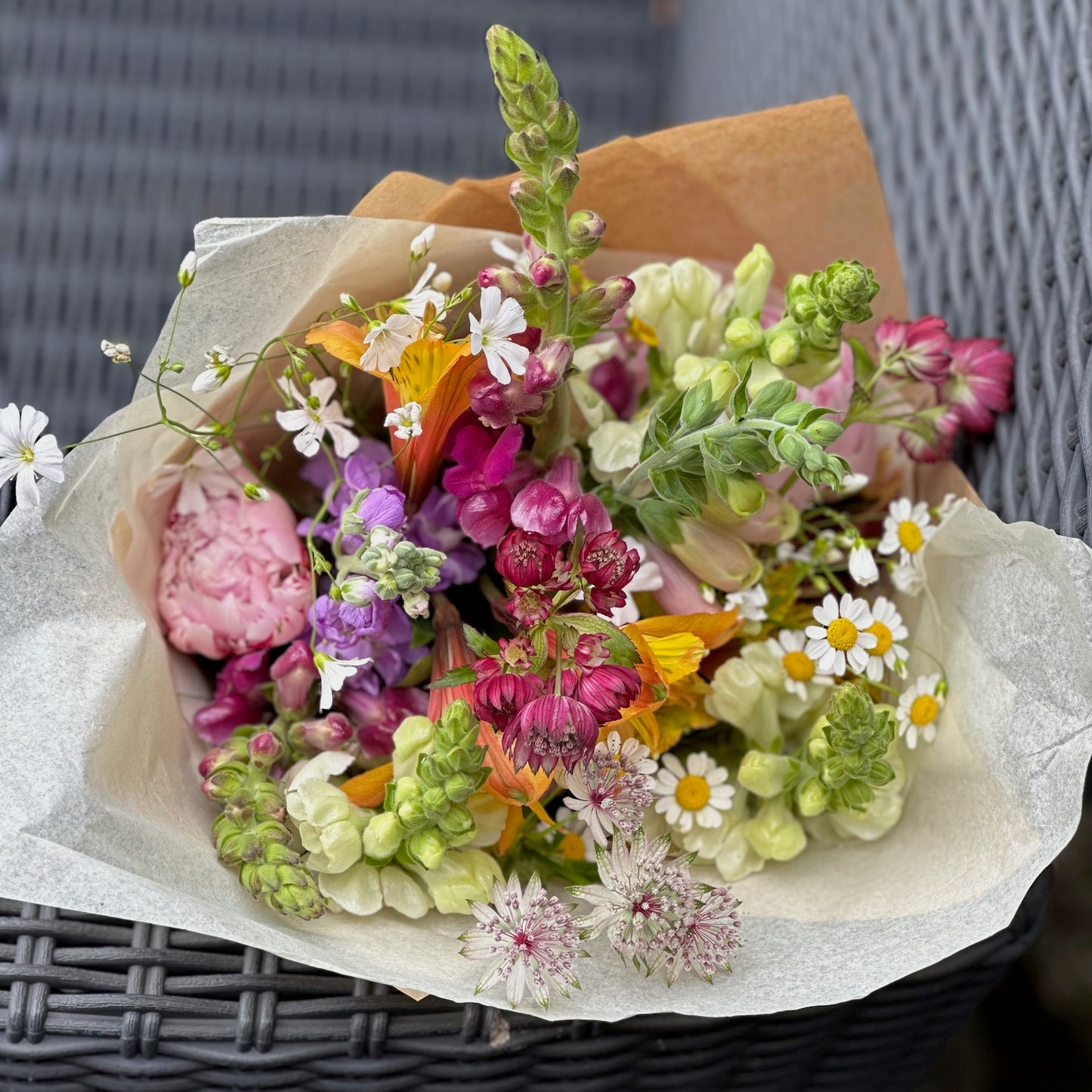 Fresh flower bunches