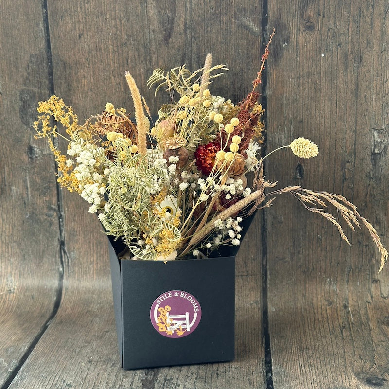 Dried Jam Jar Posy